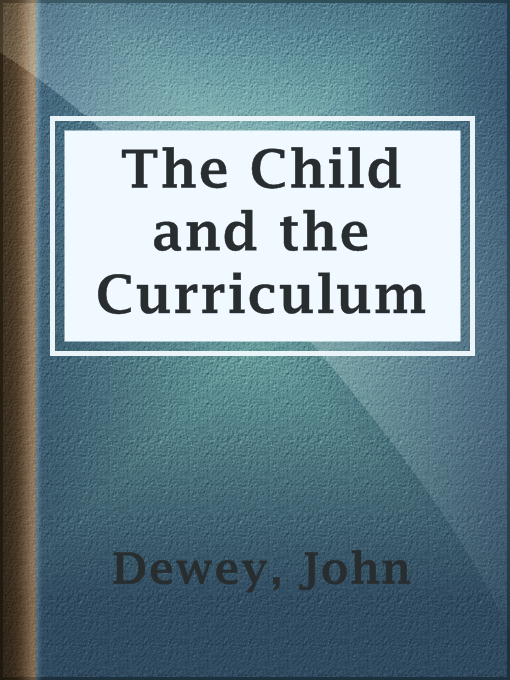 Cover of The Child and the Curriculum